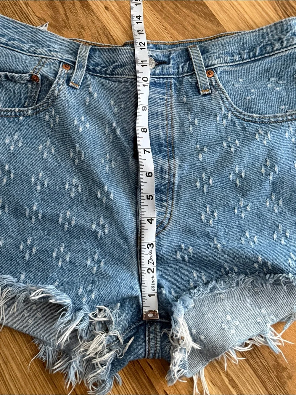 Levi's 501 High-Waisted Denim Short - Dottie Blues W32